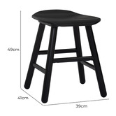 Innova Studio Hans Malaysian Oak Wood Stool