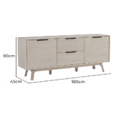 Innova Studio Nevin 2 Door 2 Drawer Sideboard