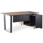 Innova Studio Michael Executive Desk with Return
