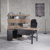 Innova Studio Michael Executive Desk with Return