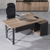 Innova Studio Michael Executive Desk with Return
