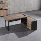 Innova Studio Michael Executive Desk with Return