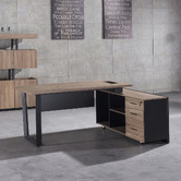 Innova Studio Michael Executive Desk with Return