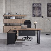 Innova Studio Michael Executive Desk with Return