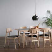 Innova Studio Tacy Oak Wood Dining Chair