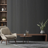 Innova Studio Naturaflex 2700 x 600mm Black Flexible Acoustic Wall Panels