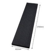 Innova Studio Naturaflex 2700 x 600mm Black Flexible Acoustic Wall Panels