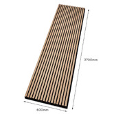 Innova Studio Naturaflex 2700 x 600mm Oak Flexible Acoustic Wall Panels