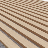 Innova Studio Naturaflex 2700 x 600mm Oak &amp; Grey Flexible Acoustic Wall Panels