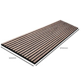Innova Studio Naturaflex 2700 x 600mm Walnut Flexible Acoustic Wall Panels