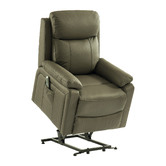 Lennox Home Living Terrence Leather Electric Lift Recliner Chair