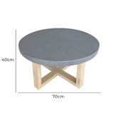 Lennox Home Living Luna Acacia Wood Coffee Table
