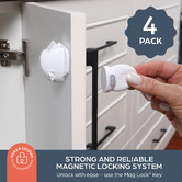 Dreambaby 5 Piece Adhesive Magnetic Lock Set