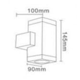Lighting Avenue Maximo Up and Down Pillar Light in Aluminium