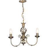Lighting Avenue Paria 3 Light Aluminium Pendant