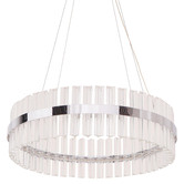 Lighting Avenue Ellisse Crystal &amp; Aluminium Pendant Light