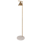 Lighting Avenue Whitmore Captain Flint Replica Metal &amp; Marble Floor Lamp