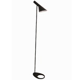 Lighting Avenue Black Elicia Metal Floor Lamp