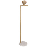 Lighting Avenue Whitmore Captain Flint Replica Metal &amp; Marble Floor Lamp