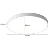 Lighting Avenue Oblique Aluminium Tri-Coloured LED Oyster Light