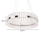 Lighting Avenue Ellisse Crystal &amp; Aluminium Pendant Light