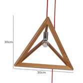 Lighting Avenue Triangle Timber 1 Light Pendant
