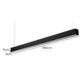 Lighting Avenue Glamma Aluminium Linear Pendant Light