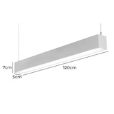Lighting Avenue Glamma Aluminium Linear Pendant Light