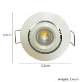 Lighting Avenue Round 5.2cm Downlight
