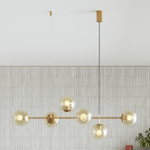 Lighting Avenue Ivy Iron &amp; Glass 6 Light Pendant