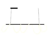 Lighting Avenue Squiggle Stainless steel Dimmable LED Pendant Light