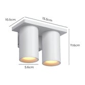 Lighting Avenue Cocho Aluminium Outdoor Downward Wall Light
