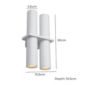 Lighting Avenue Cocho Aluminium 4-Light Outdoor Up/Down Wall Light