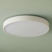 Lighting Avenue Oblique Aluminium Tri-Coloured LED Oyster Light