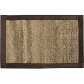 Aria Mats Coir Cotton Border Chocolate Rug