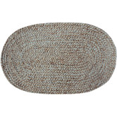 Aria Mats Neutral Hand Woven Jute Oval Rug