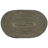 Aria Mats Black &amp; Natural Jute Large Placemat