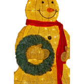 Enchanted &amp; Evergreen 150cm Gold Snowman LED Outdoor Christmas Decoration
