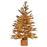 Enchanted &amp; Evergreen Mitra LED Christmas Tree with Hessian Base