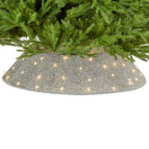 Enchanted &amp; Evergreen Michaela Christmas Tree Skirt with LED