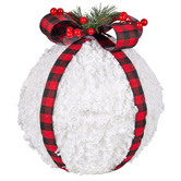 Enchanted &amp; Evergreen Kerensa Snowy Ball with LED Ornament
