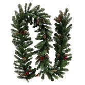 Enchanted &amp; Evergreen Alfred Pine Cones &amp; Berries Christmas Garland