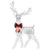 Enchanted &amp; Evergreen Frida Standing Reindeer with LED Christmas Decoration