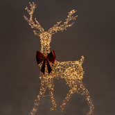 Enchanted &amp; Evergreen Frida Standing Reindeer with LED Christmas Decoration