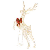 Enchanted &amp; Evergreen Frida Rearing Reindeer with LED Christmas Decoration
