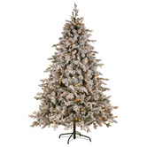 Enchanted &amp; Evergreen Christabel Snowy LED Christmas Tree