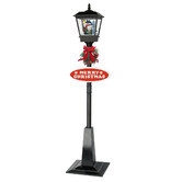 Enchanted &amp; Evergreen Cassiel Snowman Christmas Lamp Post