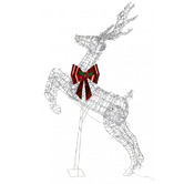 Enchanted &amp; Evergreen Frida Rearing Reindeer with LED Christmas Decoration