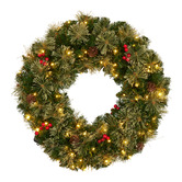 Enchanted &amp; Evergreen 61cm Basit LED Christmas Wreath