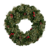 Enchanted &amp; Evergreen 61cm Basit LED Christmas Wreath